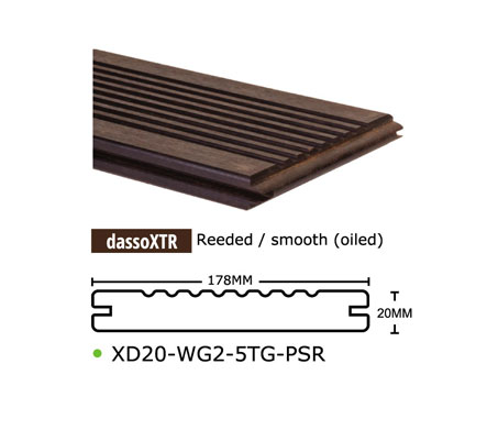 Bambuterassilauta – dassoXTR' R178, Espresso-sävy, kuva 1