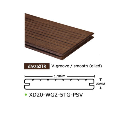 Bambuterassilauta – dassoXTR' V178, Espresso-sävy, kuva 1