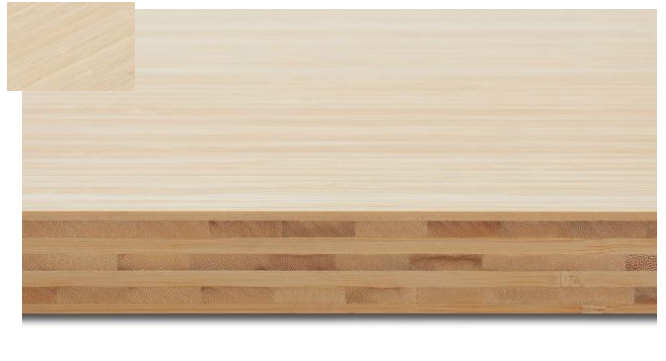 Sivupuristettu bambulevy PLUS – 7-kerroksinen, luonnollinen sävy, kuva 1