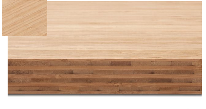 Sivupuristettu bambulevy – 9-kerroksinen, karbonisoitu sävy, kuva 1